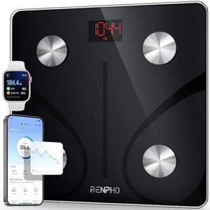 Smart Bluetooth Body Fat Scale, BMI Digital Bathroom Scale w/ App, 400 lb