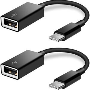 USB-C to USB Adapter 2-Pack, Type-C Male to USB-A Female OTG
