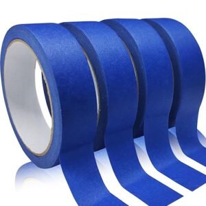 4 Rolls Blue Painter’s Tape, Premium Masking Tape, No Residue, 0.94″