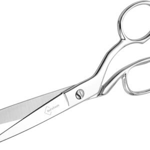 Professional 8-Inch Fabric Scissors, Stainless Steel Sewing Shears