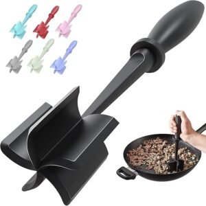 Meat Chopper & Hamburger Grinder, Heat-Resistant Nylon Smasher for Ground Beef