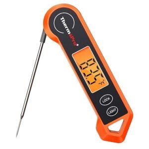 Digital Meat Thermometer with Backlit Display & Motion Sensor for Cooking BBQ