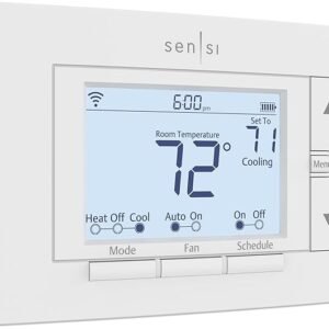 Sensi Smart Thermostat ST55, Wi-Fi Programmable, Works with Alexa, Easy DIY Kit