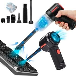 Air Duster Cordless Computer Vacuum Cleaner for Keyboard Powerful Efficient Pro