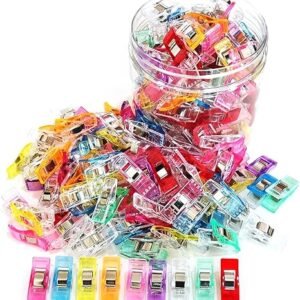 Sewing Clips 100pcs with Box, Premium Quilting & Craft Clips in Assorted Colors