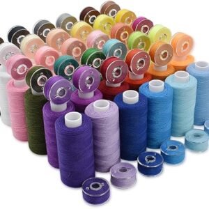72pcs Prewound Bobbins & 36 Colors Thread Spools for Sewing, DIY, Travel, Home