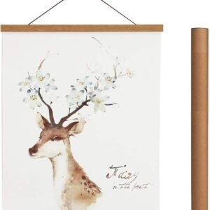 Magnetic Poster Hanger Frame, Teak Wood, Fits 20x28/20x30/20x24 Prints (20")