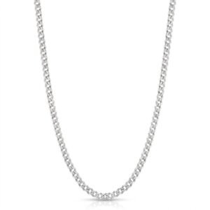 3.5mm Stainless Steel Cuban Link Chain Necklace for Men and Women