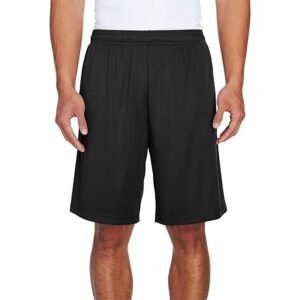 Men’s XL Performance Athletic Shorts – Black