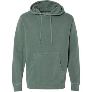 XL Midweight Pigment-Dyed Hooded Sweatshirt – Alpine Green