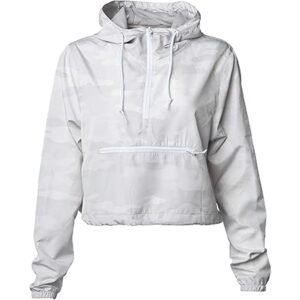 Women’s Lightweight Quarter-Zip Cropped Windbreaker Pullover