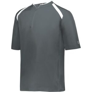 Short Sleeve Quarter-Zip Pullover Cage Jacket with Stretch Mesh