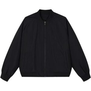Women’s Lightweight Zip-Up Bomber Jacket with Pockets