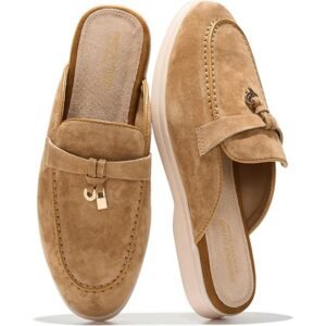 Women’s 100% Genuine Leather Slip-On Mules