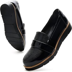 Women’s Slip-On Loafers with Memory Foam for Business Casual Wear