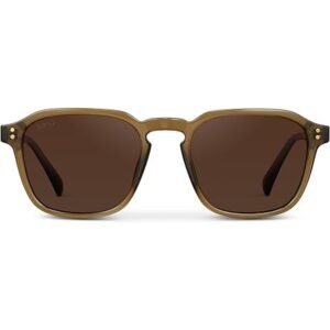 Men’s Polarized Square Sunglasses with Wide Fit and UV400 Protection
